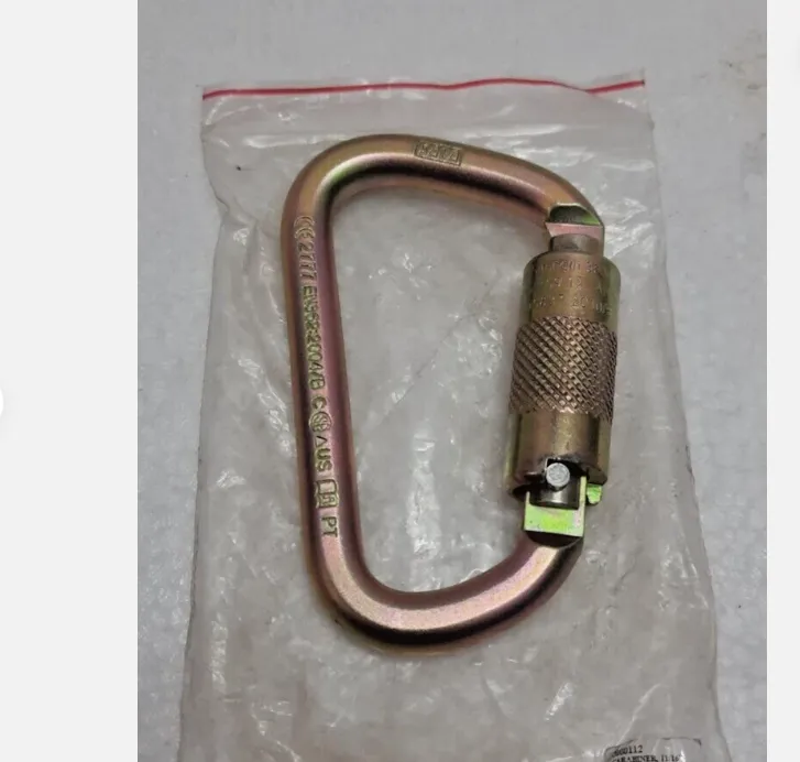 3M DBI-SALA Saflok, 2000112 Steel Carabiner,  11/16" Throat ZP 3600 lb Gate