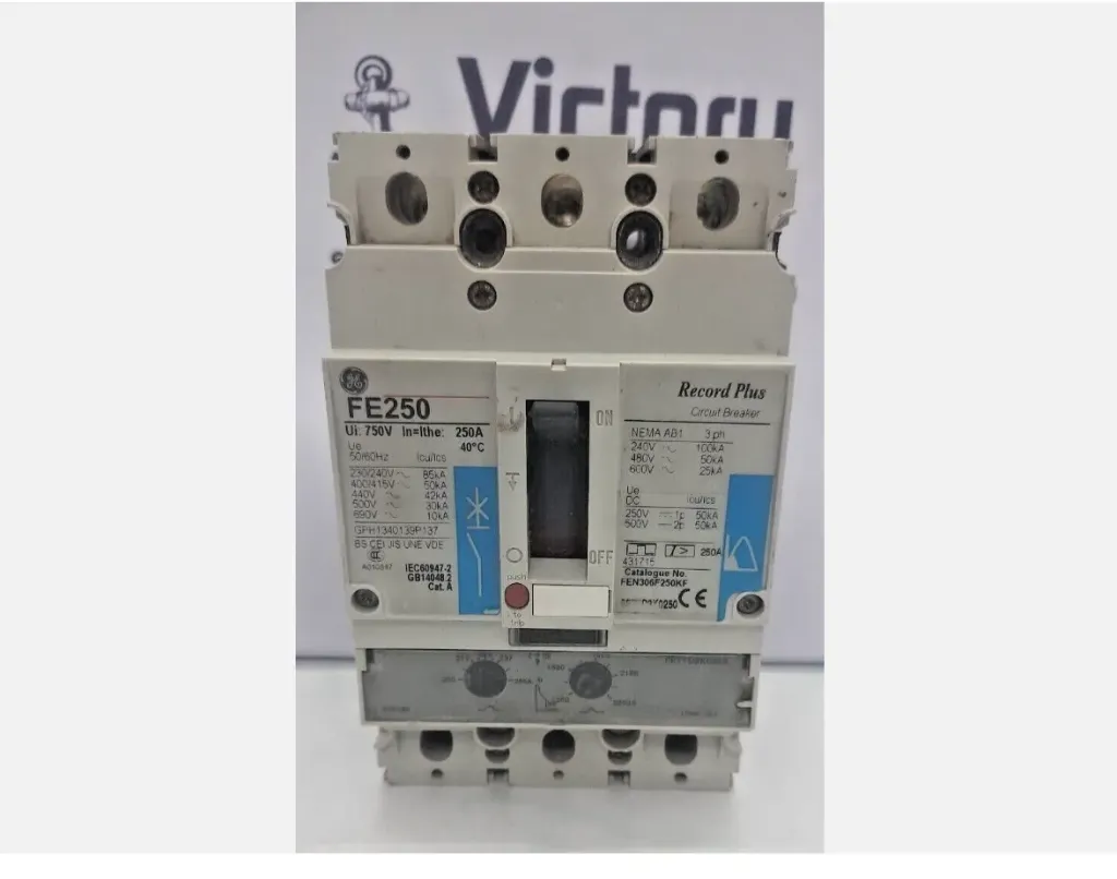 GE Record Plus FE 250, 250 A Catalogue No.FEN306F250KF Circuit Breaker