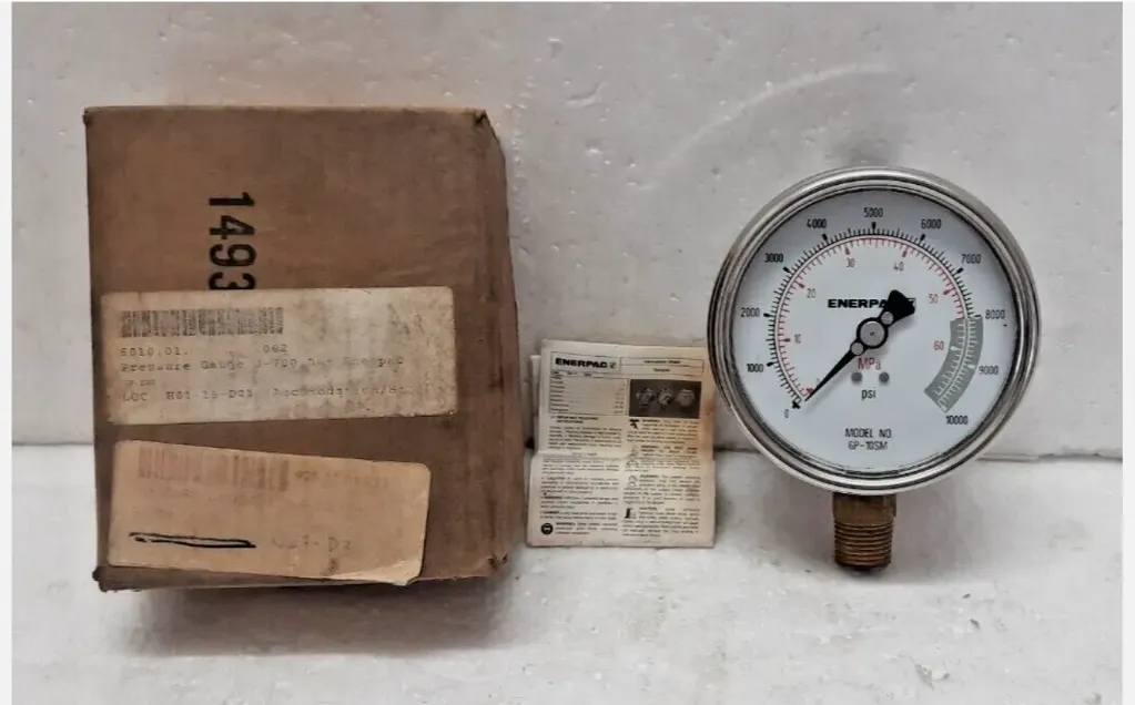Enerpack GP-10SM 0-10000 PSI 0-700 Bar Pressure Gauge Expedite Shipping