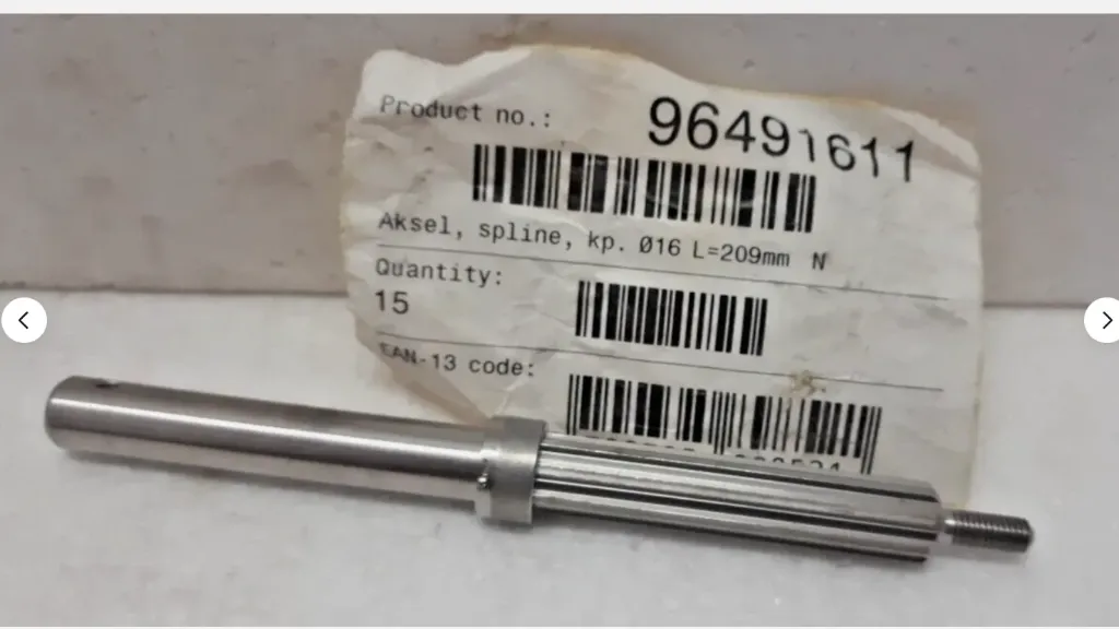 Grundfos 96491611 Shaft Spline cpl. D16,  L= 209 N Price is For One Piece