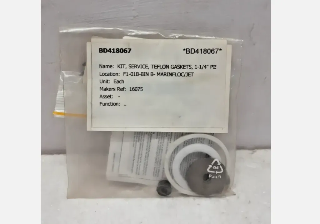 Asco 16075 Teflon Gaskets For Shut Off Valve 1 1/4" Expedite Shipping Worldwide