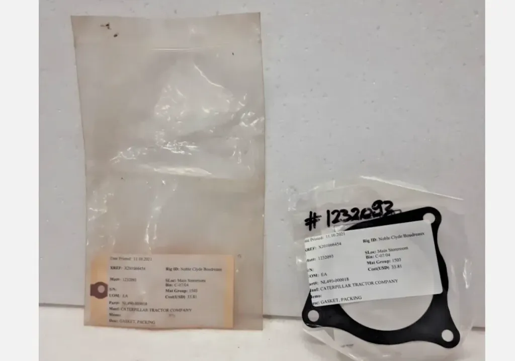 Caterpillar NL490-000018 Gasket Packing CaterPillar Tractor Company