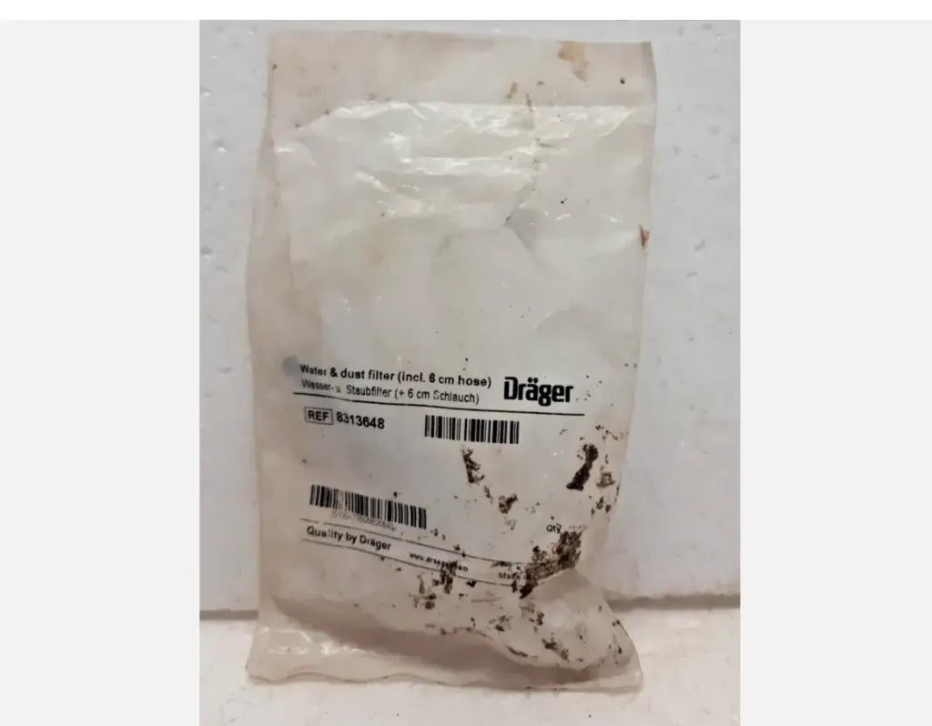 Drager 8313648 Water and Dust Filter Incl. 6 cm Hose Expedite Shipping Worldwide