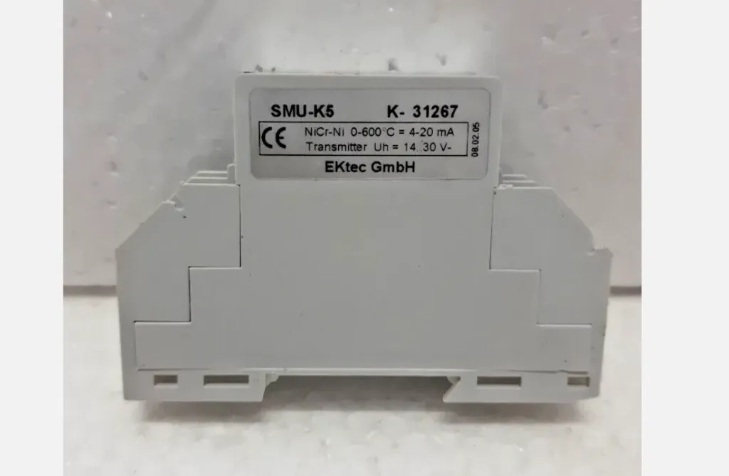 EKtec SMU- K5 K- 31267 Transmitter Typ K 0- 600 C = 4-20 mA Expedite Shipping