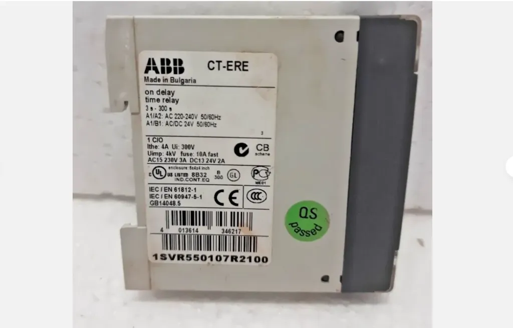 ABB  1SVR550107R2100 On delay Time Relay Expedite Shipping Worlwide