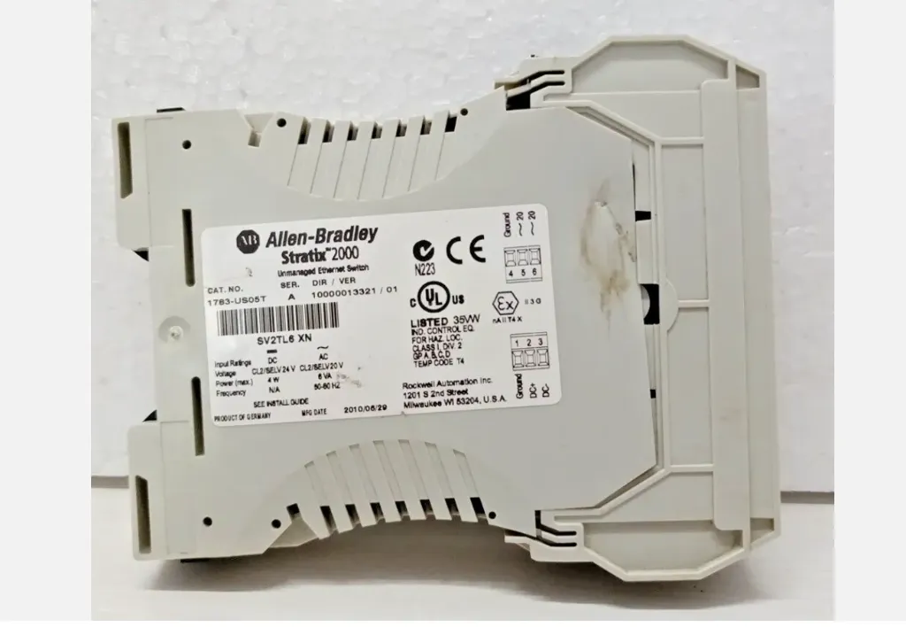 Allen Bradley 1783-US05T Stratix 2000 Unmanaged Ethernet Switch Used