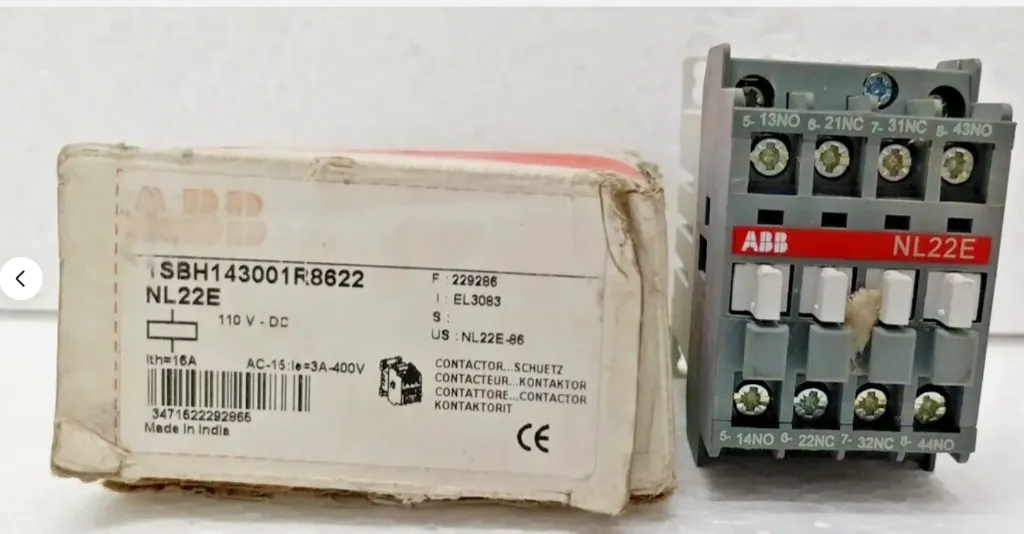 ABB NL22E  1SBH143001R8622 110V DC Contactor Relay Free Expedite Shipping