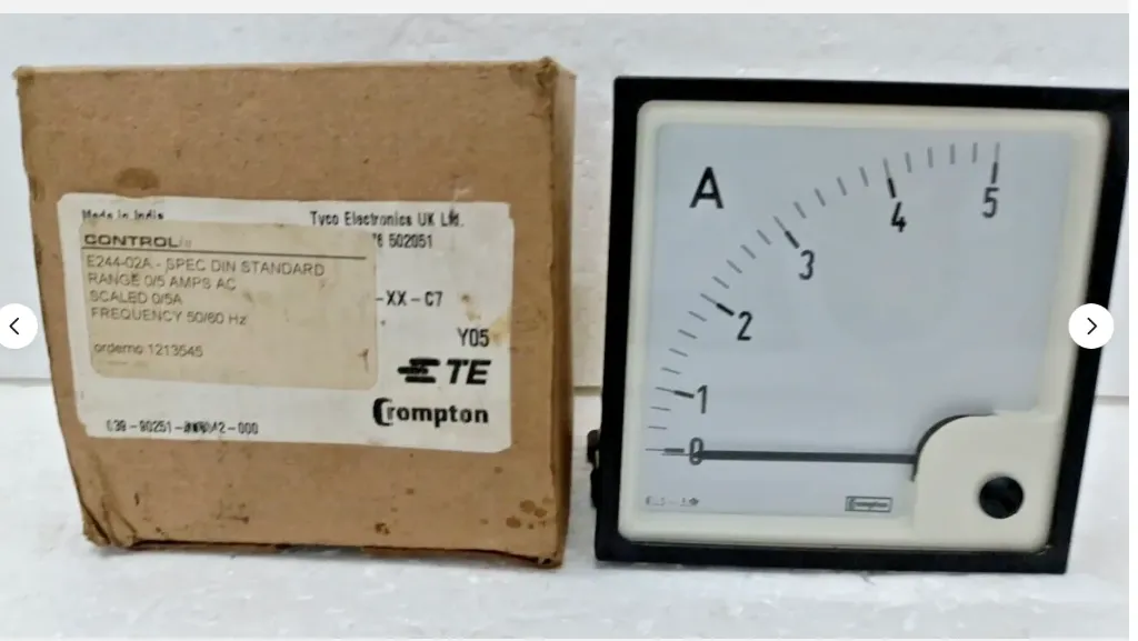 Crompton E244-02A Range 0....5 Amp Order No : 1213545 Free Expedite Shipping