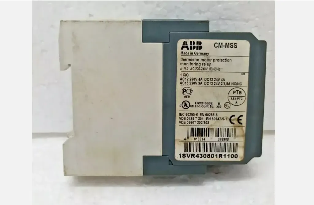 ABB CM-MSS 1SVR430801R1100 Thermistor Motor Protection Monitoring Relay Used