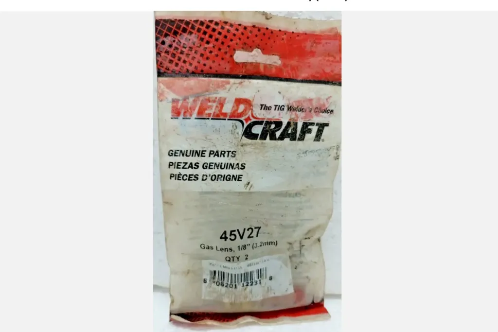 Weld Craft 45V27 Gas Lens 1/8 " (3.2mm) 3 Pc in total  Free Expedie Shipping