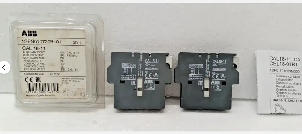 ABB 1SFN010720R1011 CAL 18-11 Auxiliary Contacts 2 Pc In 1 Box Free Shipping