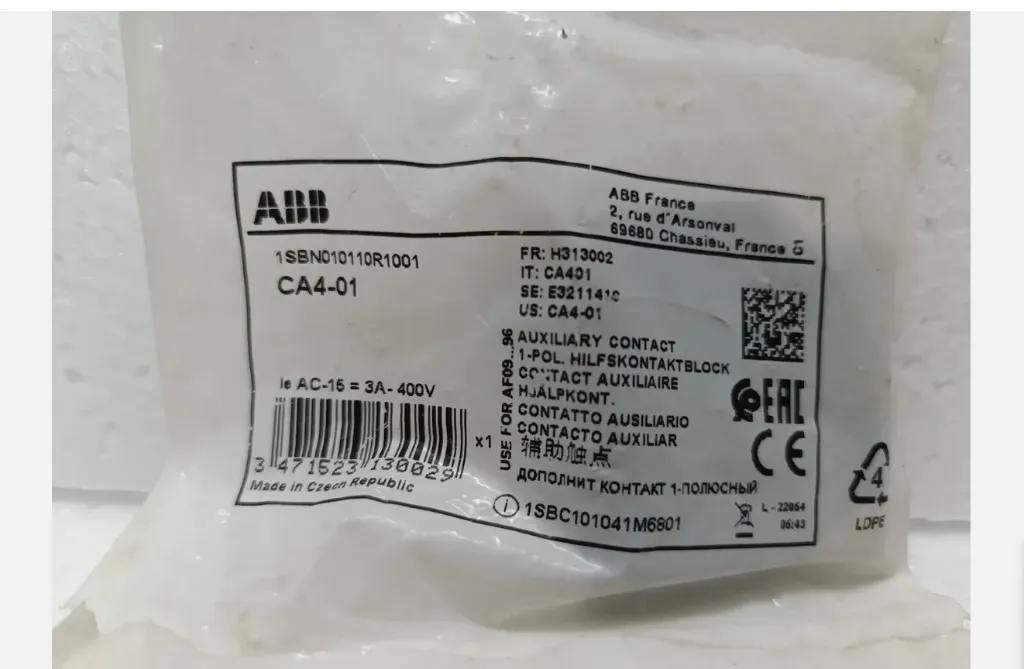ABB 1SBN010110R1001 CA4-01 Lot Of 8 Pc Free Expedite Shipping