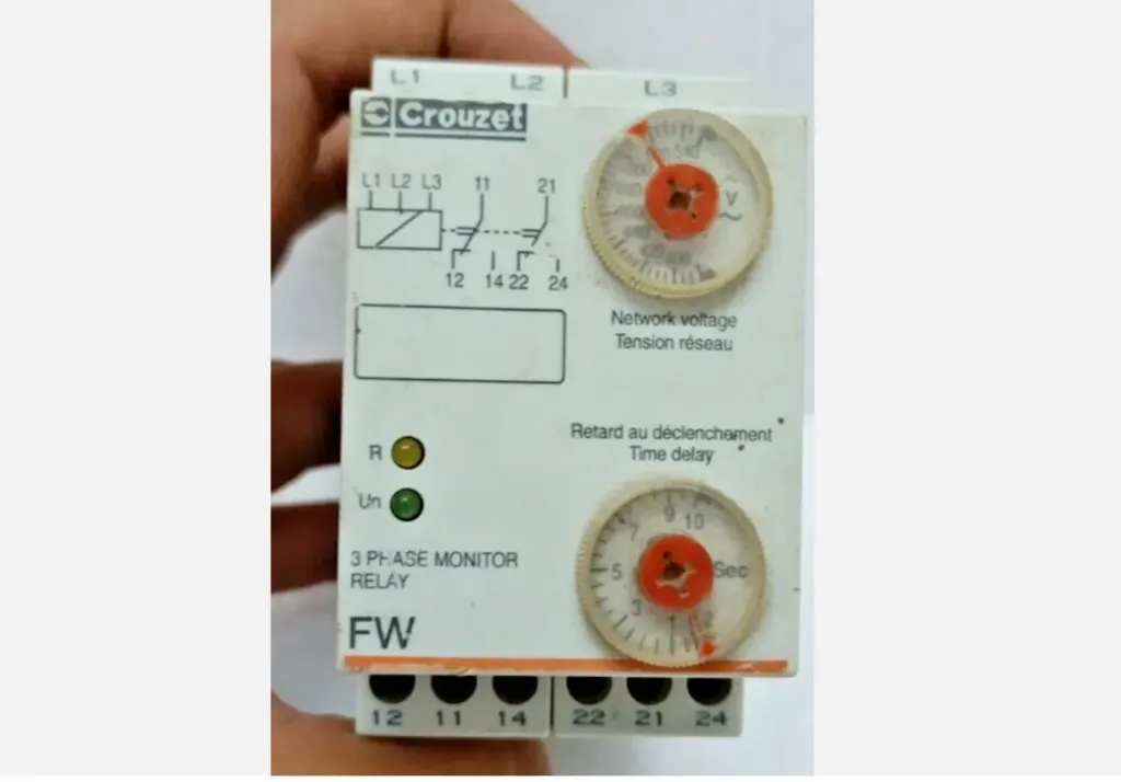 Crouzet 84 873 015 3 Phase Monitor Relay FW Used Free Shipping