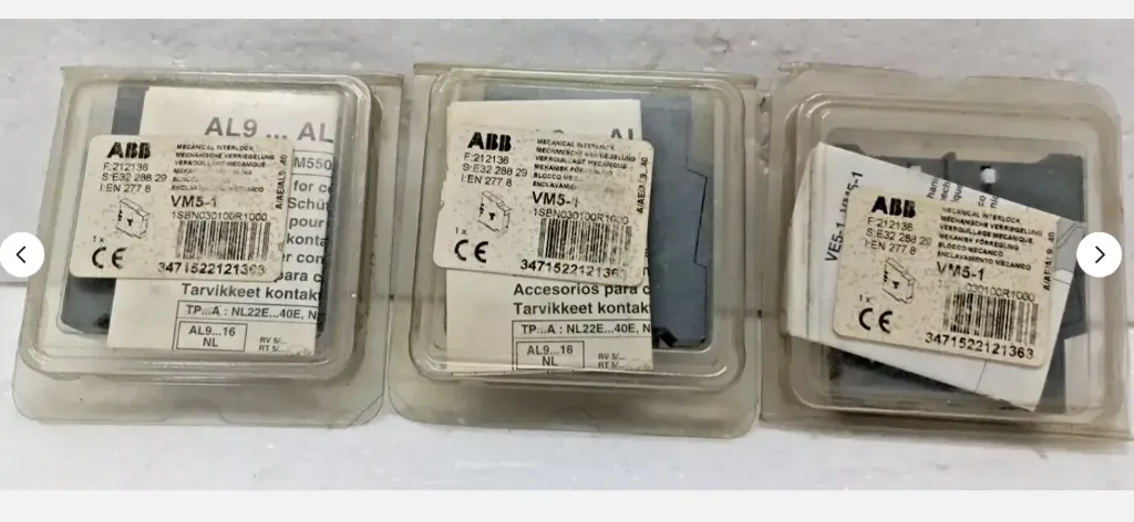 ABB VM5-1  Mechanical Interlock  Lot Of 3 Pc  Free Expedite Shipping