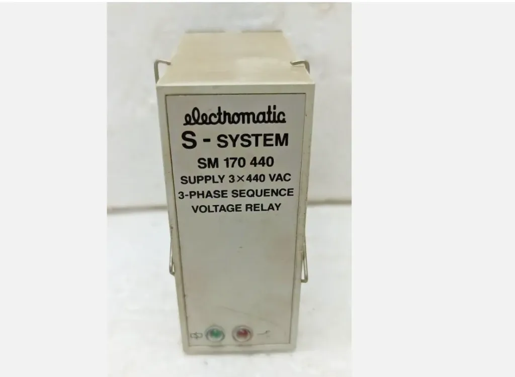 Electromatic S-System SM 170 440 VAC   3- Phase Sequence Voltage Relay