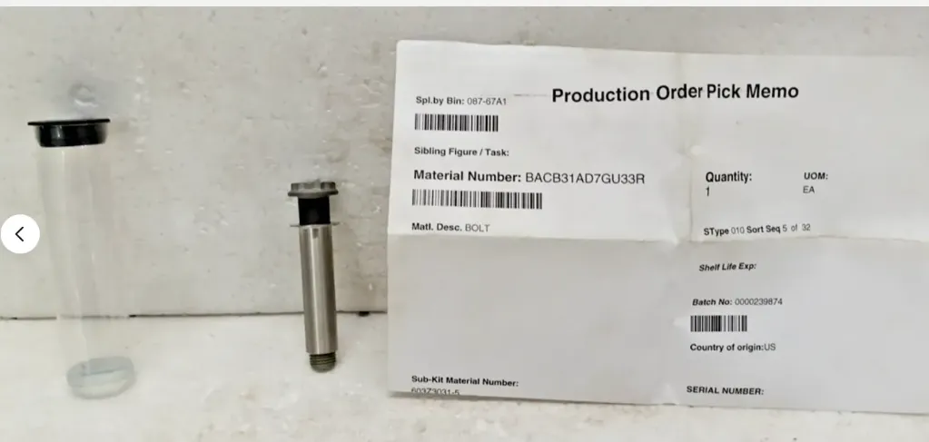 BACB31AD7GU33R Bolt Lot Of 2 Pcs Free Expedite Shipping Worldwide