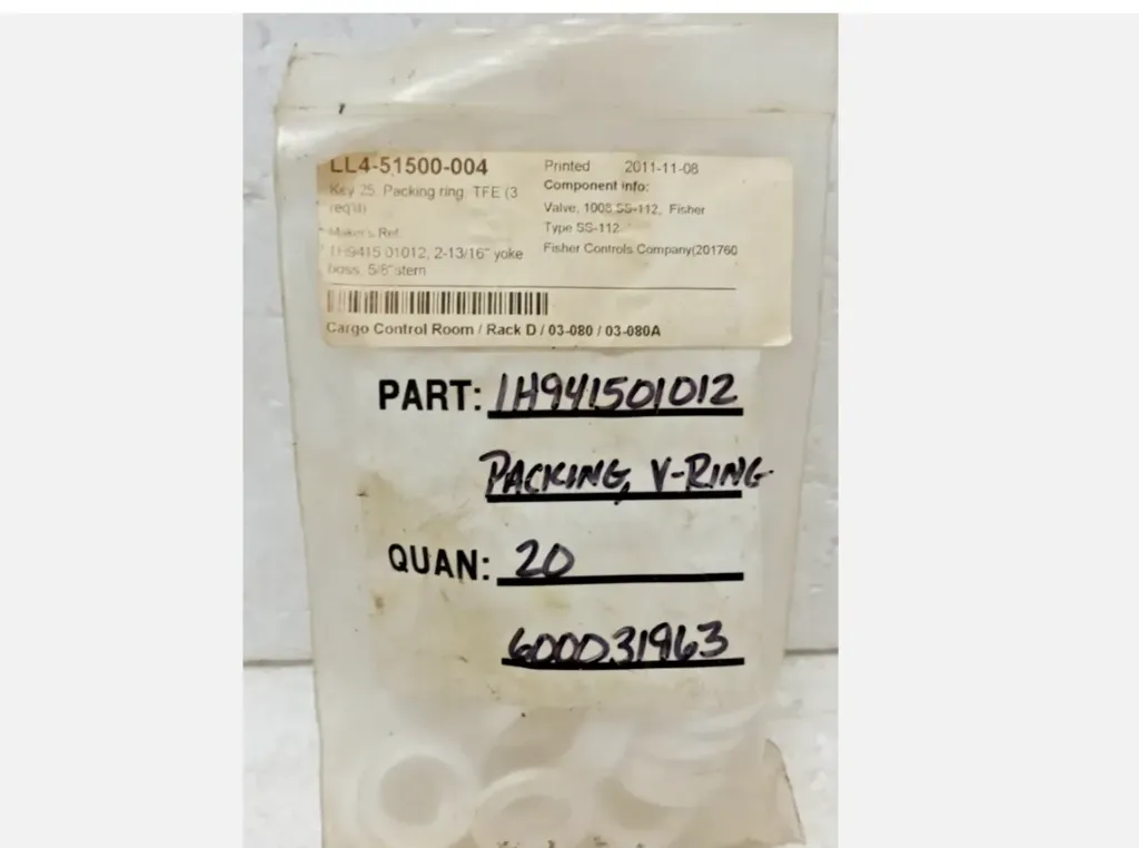 Fisher 1H941501012 Key 25 , Packing Ring 2-13/16" Yoke boss 5/8" stem 20 Pc