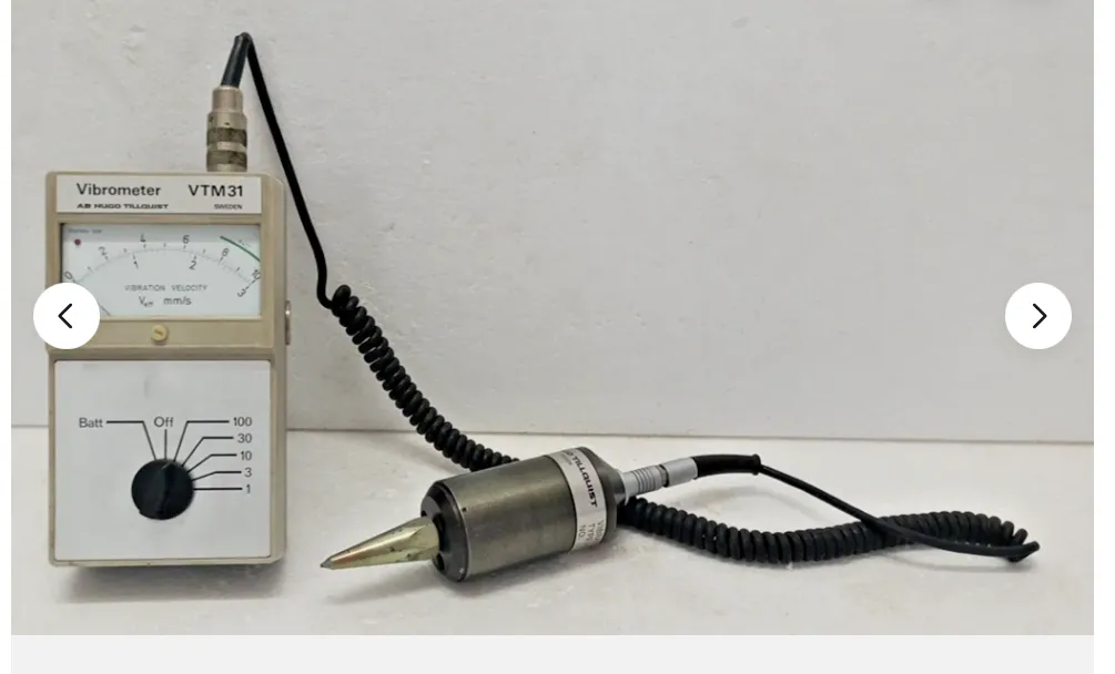 AB Hugo Tillquist VTM31 Vibrometer  With Vibration Transducer Used