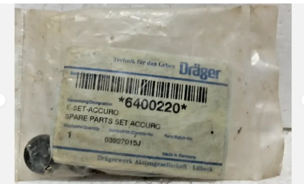 Drager 6400220 E-Set-Accuro Spare Parts Set Accuro Pump Repair Kit