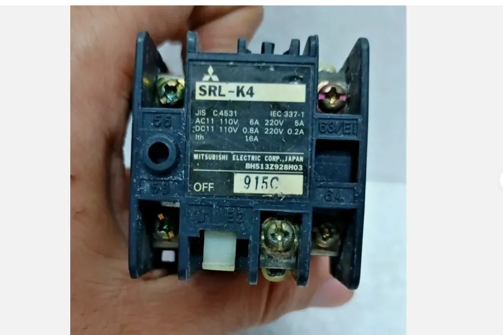 Mitsubishi SRL-K4 100- 110 V Contactor Used  Expedite Shipping Worldwide