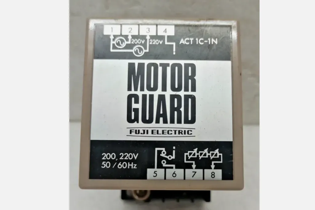 Fuji Electric Motor Guard ACT 1C-1N Overload Protector 200/220V 50/60Hz Relay