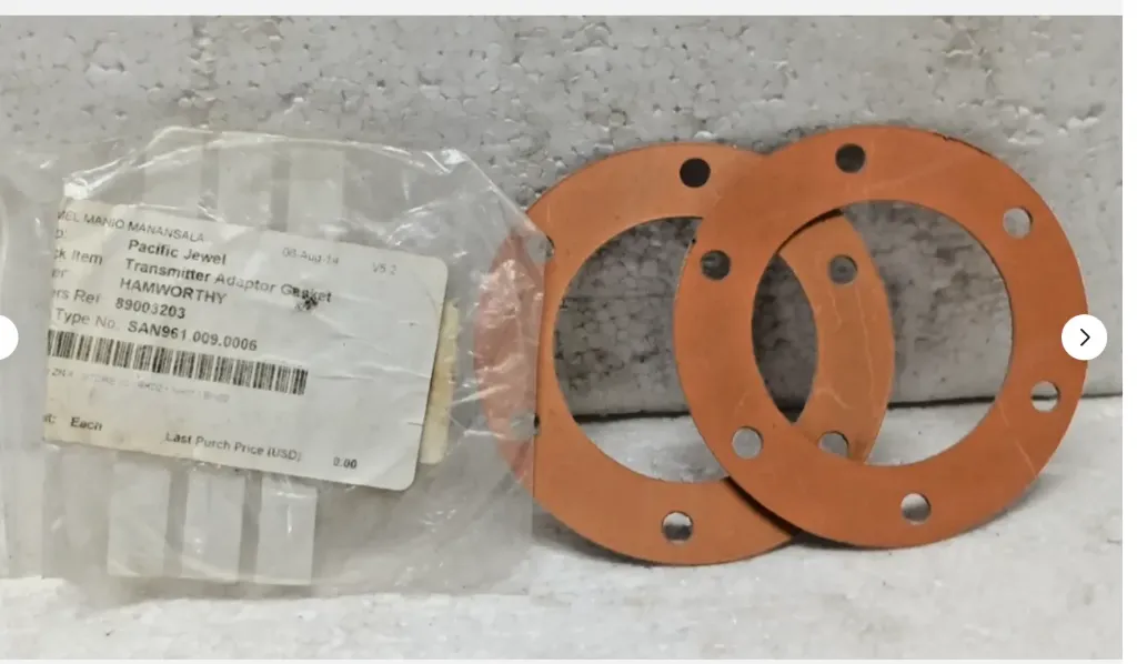 Hamworthy 89003203 Transmitter Adapter Gasket 2 Pcs Free Expedite Shipping
