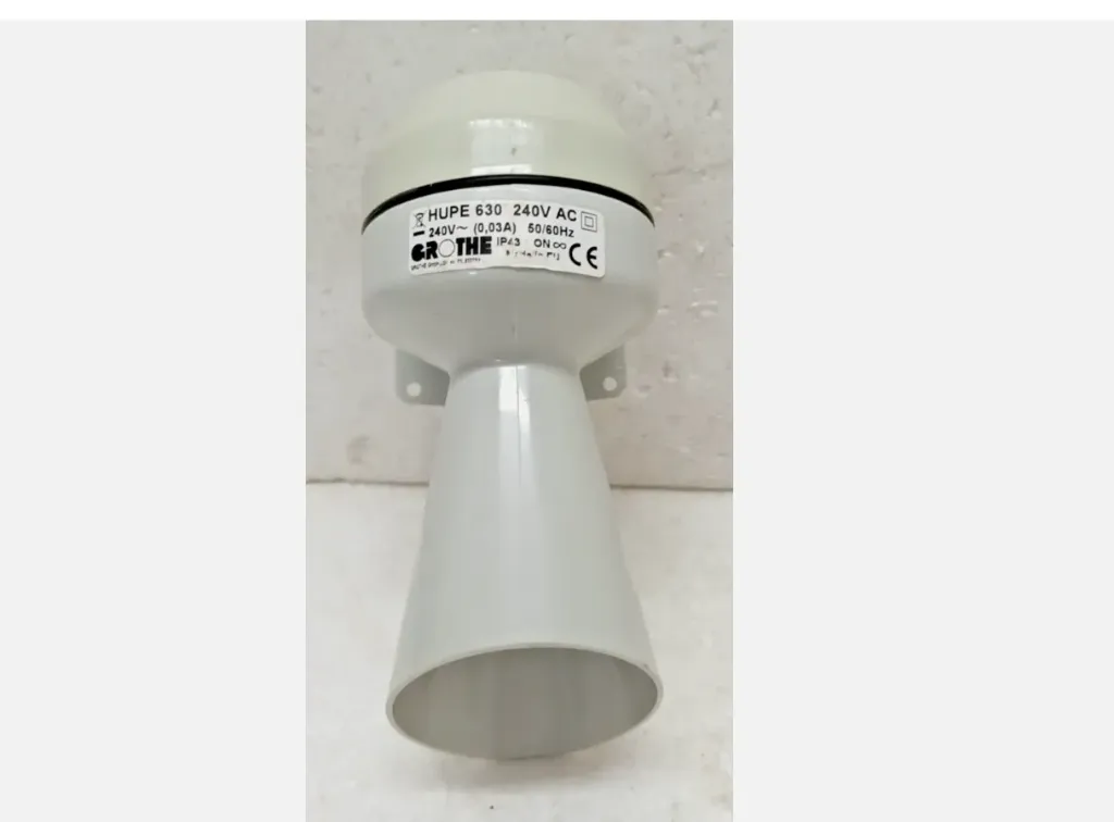 Grothe HUPE 630 Alarm Siren 240V AC 0.03A IP43 Industrial Signal Horn