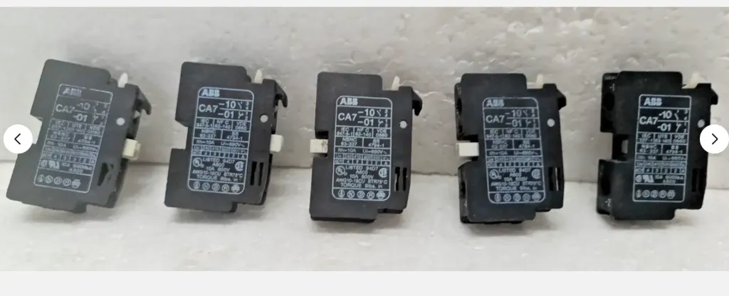 ABB CA7-10-01 Auxiliary Contact Block 10A 600V Lot Of 5 Pcs Free Shipping
