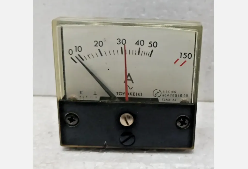 Analog Panel Meter Ammeter 0-150A AC Toyokeiki JIS C 1102 Class 2.5 AU E3 30 40