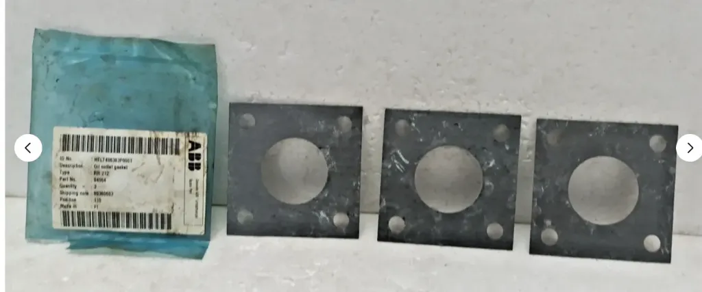 ABB HTLT406383P0001 Oil Outlet Gasket RR 212 94004 Qty 3 Pcs Genuine ABB Spare