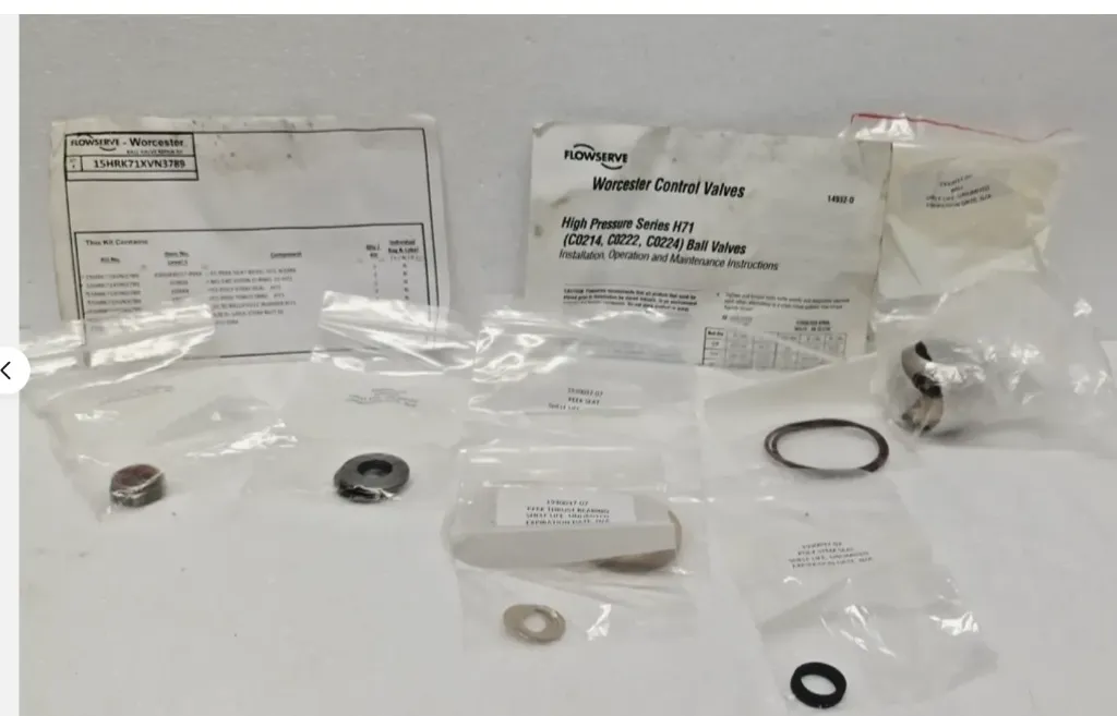 Flowserve Worcester 15HRK71XVN3789 Ball Valve Repair Kit Complete New