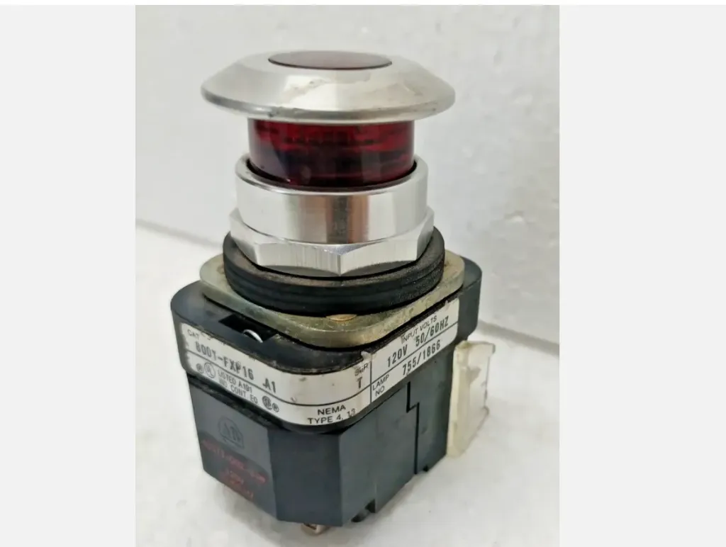Allen Braley  800T-FXP16.A1 120 V 50/60 Hz Lamp No. 755/1866 Push Button