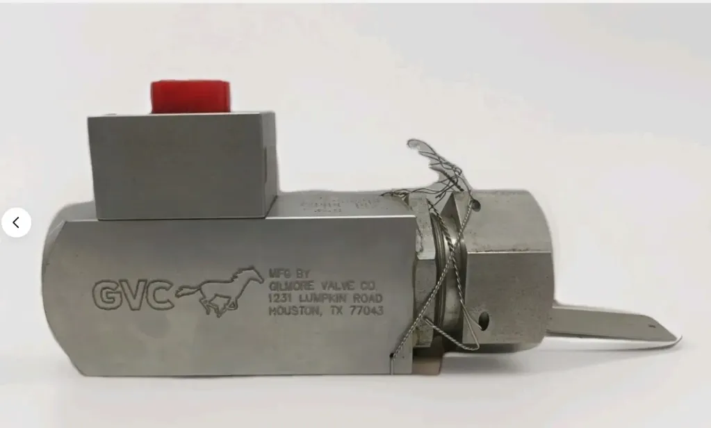 Gilmore 25331-2  Rev K Set 1500 PSI G245823 Relief Valve Adjustable