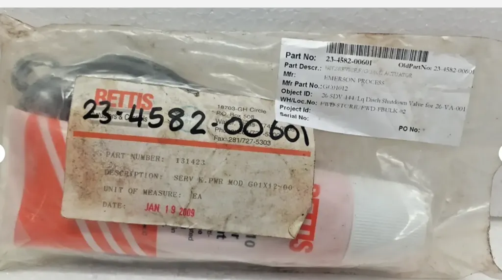 Emerson Bettis 131423 Service Kit PWR MOD G01X12-00 Emerson Bettis 131423