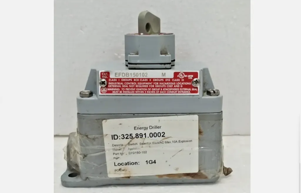 Appleton EFDB150-102 600 VAC Max 10 A Explosion Proof Switch EFDB150-102 M