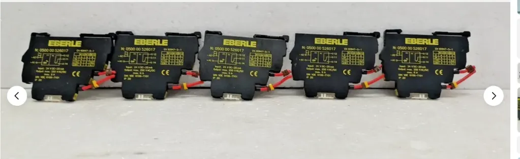Eberle 0500 00 526017 Input 24 V DC Eberle 0500 00 526017 Lot of 5 Pcs