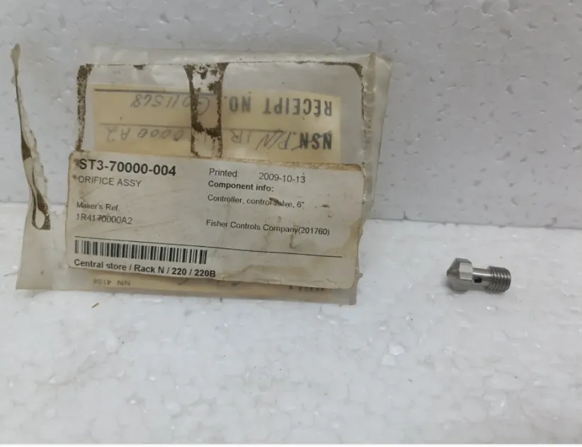 Fisher 1R4170000A2 Orifice Assy Fisher Controls Controller