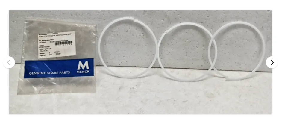 MENCK  0292-10368 Support Ring OD 130 (Set of 3) Genuine Spare Part