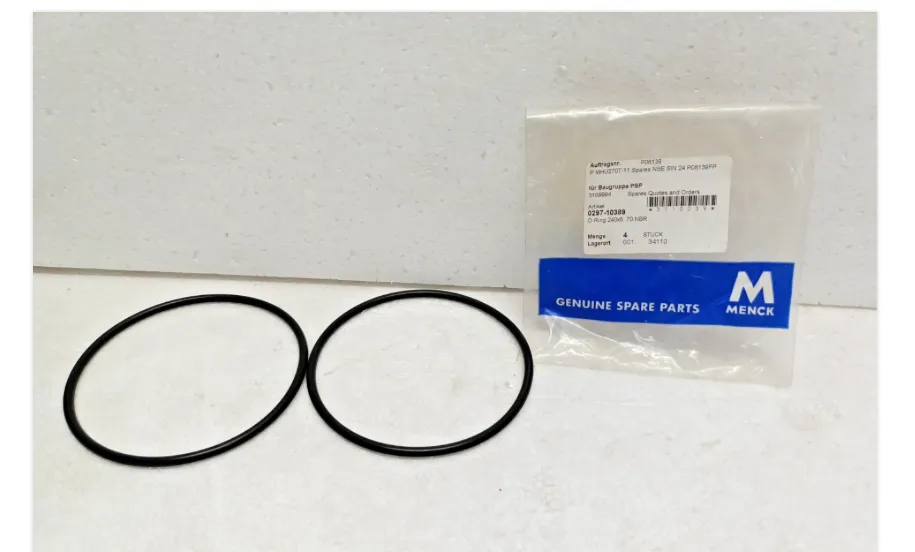 Menck 0297-10389 O- Ring 240x5 70 NBR Genuine Spare Parts  Set of  2 Pc