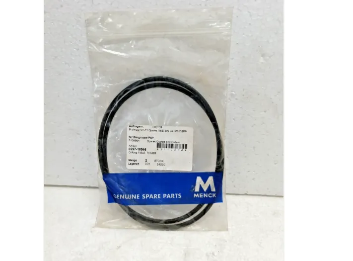 Menck 0297-10546 O Ring 145x45 70 Nbr Genuine Spare Parts Set of  2 Pc