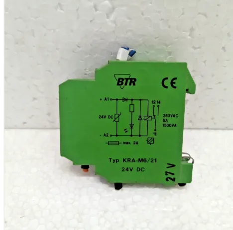 BTR KRA-M6/21 24 V DC Relay Module  250 VAC 6 ABTR KRA-M6/21