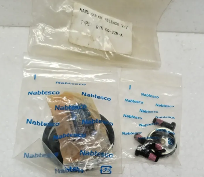 Nabtesco R/K GQ-22M-A Quick release Valve Seal Kit  Expedite Shipping