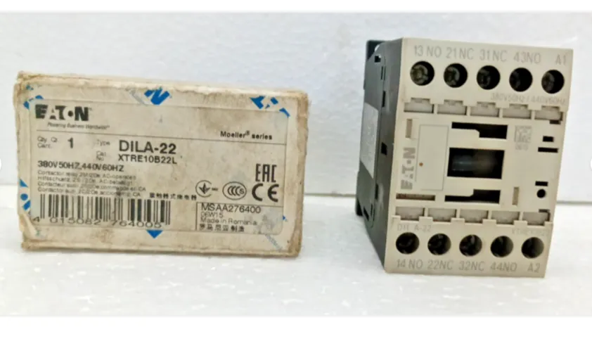 Eaton XTRE10B22 DILA-22 Contactor 380/440V 50Hz 2NO 2NC Auxiliary Relay
