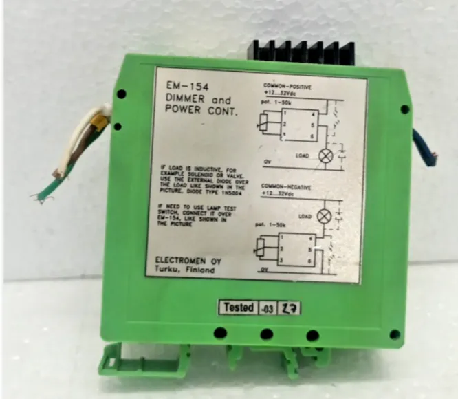 Electromen EM-154 Dimmer & Power Controller 12–32VDC Industrial Module Finland