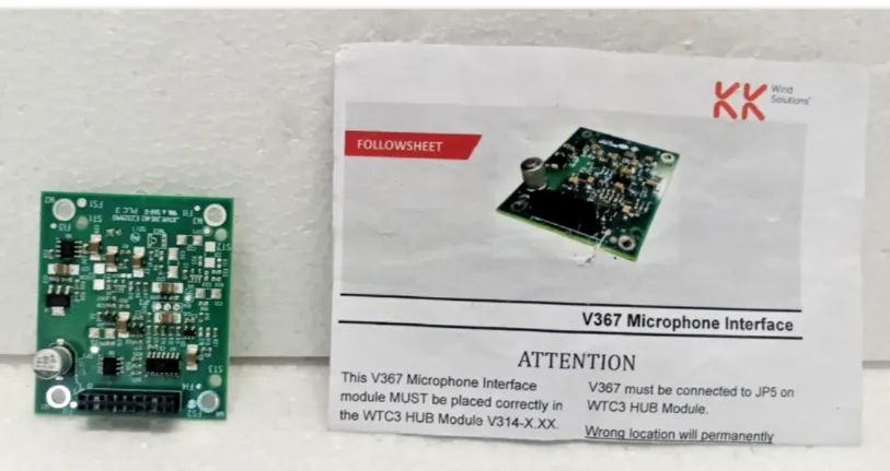 KK Wind Solutions V367 Microphone Interface Module WTC3 HUB JOVE JVE-M2 E232940