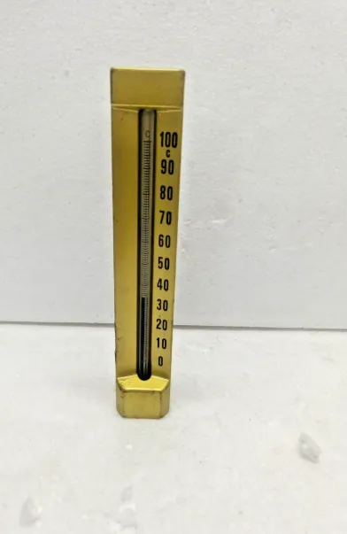 Industrial Temperature Gauge 0-100°C Panel Thermometer With Brass Probe