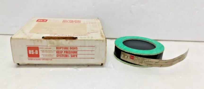 BS & B SAF-T-GRAF Graphite Disk Size DN 50 Type MBV 0434 0.88 BarG