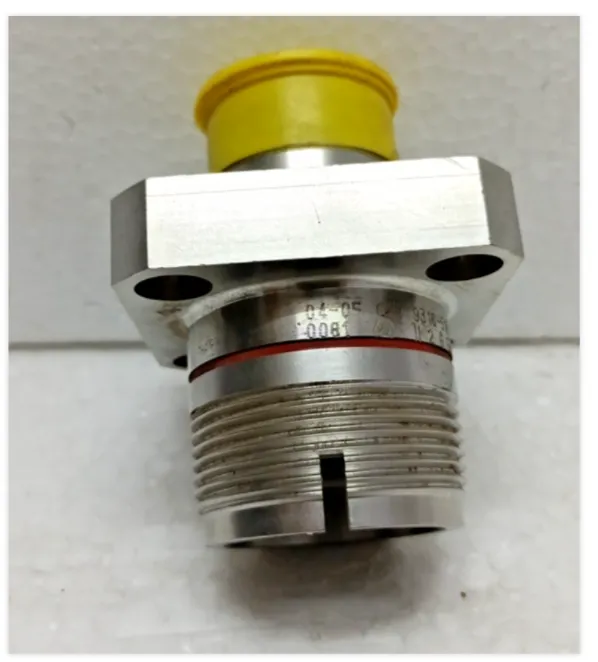 Deutsch 9316-51H Square Flange Hermetic Receptacle  Stainless Steel Marine