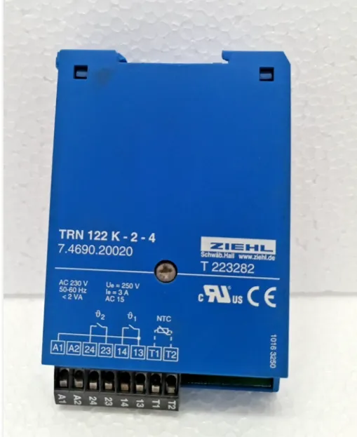 Ziehl T223282 TRN 122 K-2-4,  7.4690.20020 Thermistor Controller