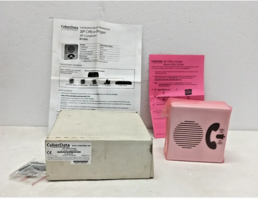 Cyberdata  011216F/021534C1   SIP Office Ringer  SIP Compliant 011216